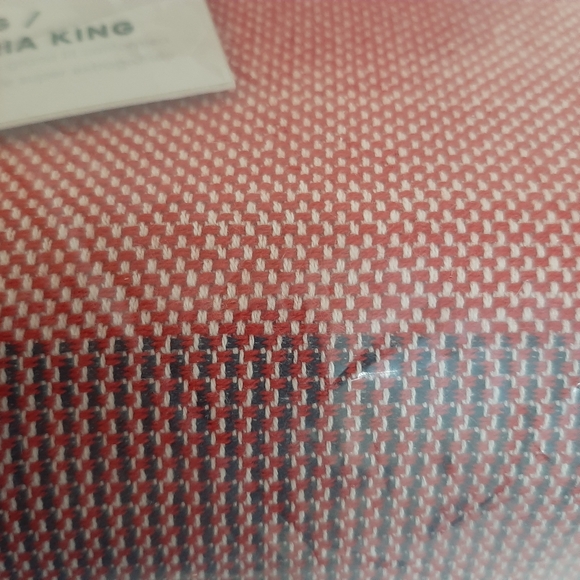 *West Elm Modern Plaid King Duvet Cover & 2 Euro Shams - Picture 6 of 11